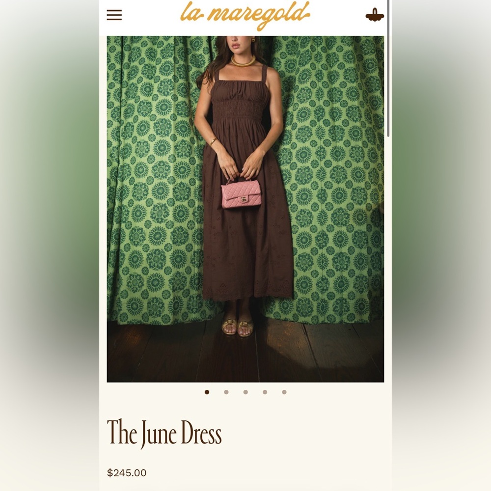 La Maregold June Maxi Dress in Brown
